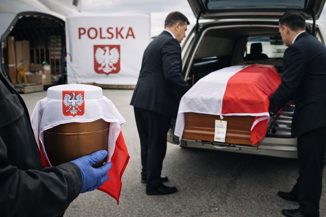 Sprowadzenie zwłok/prochów z zagranicy do Polski